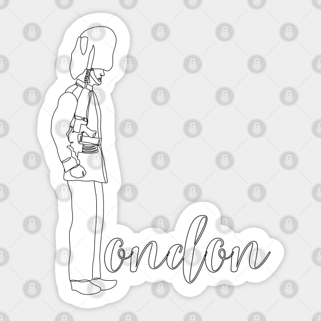 King's Guard - London Sticker by MolinArte